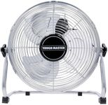 TOUGH MASTER Drum Fan Industrial Floor Fan High Velocity 3 Speed Air Cooling Heavy-Duty with Adjustable Head Tilt for Home, Commercial, Office, Warehouse, Workshop (12 Inch)
