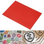 Blingbin Rubber Stamp Sheet A4 Size Laser Carving Machine DIY Craft Engraving Red(1Pcs)