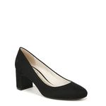 LifeStride Women's Taylor Block Heel Dress Shoe Pump, Black Fabric, 11 Wide