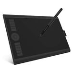 GAOMON M10K PRO 10×6.25 Inches Graphics Drawing Tablet with 8192 Levels Pressure Sensitivity Battery-Free Stylus, Support OTG Function, Windows/Mac/Android OS Compatible