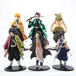 6pcs Demon Slayer Figures,6.3 inch Demon Slayer Action Figure PVC Toys Kochou Shinobur Anime Puppets Figure - Handmade Demon Slaver Dolls for Table Office Collection for Age 14+