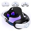 Headstrap für Meta Quest 3S/Quest 3/Quest 2, verstellbares Ersatz-Kopfband für Elite-Kopfband, VR-Headset-Gurt für verbesserten Halt und Komfort für VR-Konsolen, Meta Quest 3s zubehör