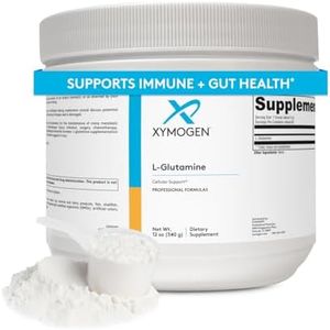 XYMOGEN L-Glutamine Powder Supplement - Promotes Cellular, Immune System + Gut Health - Supports Muscle Mass Retention, 4000mg L-Glutamine Per Serving (12 oz / 85 Servings)
