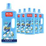 Flash All Purpose Cotton Fresh Liquid Cleaner with Febreze, 1.3 Litre, Pack of 6