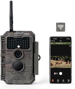 GardePro E6 Trail Camera WiFi 48MP 1296P Game Camera with No Glow Night Vision Motion Activated Waterproof for Wildlife Deer Scouting Hunting or Property Security, Camo