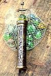 Antique Brass Kaleidoscope Marble E