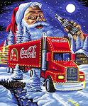 5D Diamond Painting DIY Full Drill Rhinestones, ABEUTY Santa Claus Drinks Truck Moon, Paint with Diamonds Crystal Diamond Art Kits (Truck)