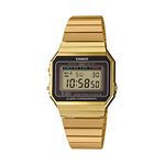 Casio Vintage Series Digital Gold Dial Unisex-Adult Watch-D198