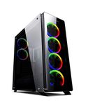 Sahara P75 Black W/ 6 x Pirate ARGB Fan Tempered glasses with Fan module and RF remote