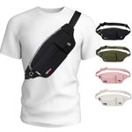 MAXTOP Large Bumbag Waist Crossbody Bags for Women Men Running Belt Bag Anti-Theft with Adjustable Strap Travel Essentials for Walking Hiking Cycling Easy Carry All Phones