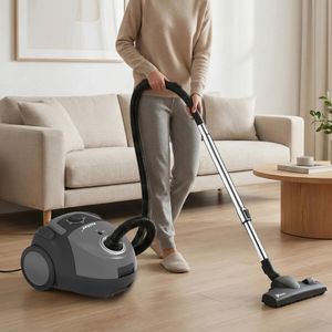 Akitas C5 Bagged Vacuum Cleaner – 850W, HEPA, 9m Reach, Pet & Allergy, Wessel-Werk Head