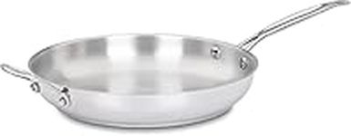 Cuisinart Chef's Classic Stainless 12" Open Skillet with Helper Handle,Stainless Steel, 722-30H Cookware-Collection