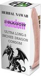 Herbal Nawab | Dragon Condom 8 inches | Dragon condom | with Disposable | Paraben Free