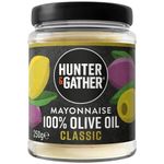 Hunter & Gather Olive Oil Mayonnaise 250g | Seed Oil Free I Made with Olive Oil & British Free Range Egg Yolk | Paleo, Keto, Sugar and Gluten Free Olive Oil Mayo