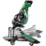 Metabo HPT 10-Inch Sliding Miter Saw | Zero Rear Clearance Slide System | Dual Bevel | Laser Marker (C10FSHCT)