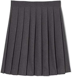 French Toast Girls' Pleated Skirt, Heather Gray, 20 Plus