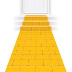 Beistle Yellow Brick Road Novelty Aisle Floor Runner Princess Decorations Party Supplies 24" x 10'