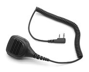 NEWASHAN Handheld Microphone for Kenwood Radio NX320 TH-D74 TK-2170 TK-3230 BaoFeng UV-5R Walkie Talkie Heavy Duty Water-Resist Shoulder Lapel Speaker Mic with Swivel Back Clip & Audio Jack (Black)