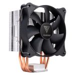 GAMDIAS CPU Air Cooler, Perforamnce PWM Fan, 4 Copper Heat Pipes Heatsink, Direct Contact Technology, Intel LGA 1700/1200/115x, AMD AM5/AM4, Black