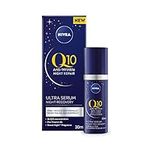 NIVEA Q10 Anti-Wrinkle Night Repair Ultra Serum Night Recovery Anti-wrinkle night Face serum with Pro-Vitamin B5, 30 mL