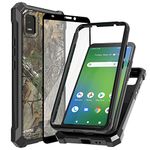 Ailiber for Cricket Vision Plus Phone Case, Cricket Vision+ Case with Screen Protector, 2 Layer Protection, Shockproof Corners TPU Bumper, Military Grade Rugged Protective Cover for Vision Plus-Camo