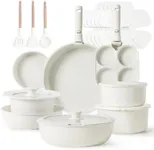 CAROTE 23pcs Pots and Pans Set Non 