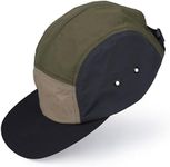 CLAPE 5 Panel Hat for Men, Curved Brim UPF50+ Sun Hats Quick Dry Outdoor Sports Running Hat Baseball Cap