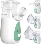UHOUSEST Nebuliser Machine for Adults & Kids, Portable Nebuliser with Charging Function， Handheld Steam Inhaler for Home and Travel Use