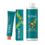 Yutika Professional Creme Hair Color And Developer Combo Pack, 1.0 Natural Black Hair Colour 100gm & Hair Color Developer 20 Volume (6%) 150ml