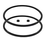 Pressure Canner Sealing Ring Gasket 09985 Replacement for Presto Cooker Canner 16 18 23 quart 01745 01751 01781 01784 01755 01782 with Overpressure Plug 2 Pack