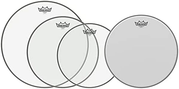 Remo drumhead Pro Pack Emperor Transparent 12", 13", 16" + 14" gratuit PP-0250-BE-GW