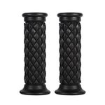 Motorcycle Hand Grips, 1 Pair 7/8 Inch 22mm Universal Anti-skid Motorcycle Handlebar Grips Motorbike Grips Motorbike Hand Grips Bar End(Black)