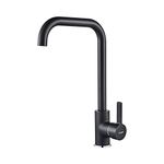 Ibergrif, Kitchen Tap with High Spout, Sink Mixer with 360 Degree Rotation Spout, Brass