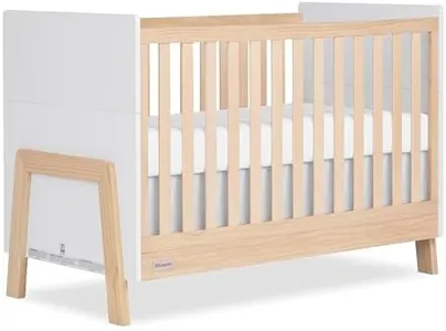 Dream On Me Fisher-Price Iris 4-in-1 Convertible Mini Crib, Greenguard Gold & JPMA Certified Baby Crib, Converts from Crib to Day Bed, Toddler Bed and Full Size Bed