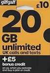 giffgaff 4G Trio/Multi Cut SIM Card with £5 credit. Unlimited Calls, Texts & Data. Fits iPhone 5S/6/6S/7 Plus/8 Plus/SE/X, Samsung Galaxy S7/S7 Edge/S8, Huawei, Nokia, Sony, LG & HTC Mobile Phones