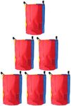 STOBOK 6Pcs Sack Race Bags Outdoor Games for Kids Potato Sack Race Bags for 3- Legged Relay Race Outdoor Party Activities ( Assorted Color )