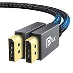 VESA Certified DisplayPort Cable, iVANKY DP to DP Cable 144Hz/2M, Support 3D, 4K@60Hz, 2K@144Hz, 2K@165Hz, FreeSync&G-Sync, Display Port Lead Compatible for Gaming Monitor, Graphic Card, HDTV, PC