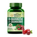 Vlado’s Himalayan Organics D-MANNOSE + CRANBERRY Antioxidant Rich Supplement for Kidney Health | Useful for Bladder Infections & UTI | For Mens And Womens- 90 Tablets