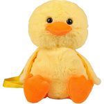 Lefe Liee duck stuffed animal bag, cute duck plush stuff backpack adult decor accessories purse, kawaii unique novelty fun purse duck toy plushie gifts, Yellow, Duck