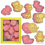 Animal Cookie Cutters With Plunger 