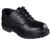 Skechers Men's Cottonwood Elks Oxfords, Black Black Leather Blk, 9 UK