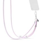 PopSockets Phone Lanyard, Phone Holder, Crossbody Phone Strap - Softgoods Lilac(1PK)