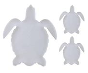 ARTOOL Turtle Shape Tray Resin Art Mold Creative DIY Sea Animal Shape Art and Craft Silicone Epoxy UV Resin Mould Large and Small Set of 3 (B152)