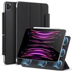 ESR for iPad Pro 12.9 Case, 12.9 Inch iPad Pro Case (2022/2021/2020, 6th/5th/4th Generation), Convenient Magnetic Attachment, 2-Way Stand, Full Pencil 2 Support, Rebound Magnetic Case, Durable Black