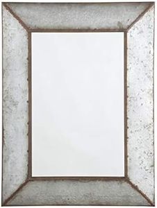 Signature Design by Ashley O'Talley Metal Framed Accent Mirror, 26 x 36 Inches, Antique Gray