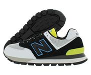 New Balance 574 Rugged Neon Men's Shoes Size 10, Colour: Black/White/Yellow, Black/White/Yellow, 10 UK