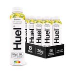 Huel Ready-to-Drink Meal | Banana Protein Drink | Not Just A Meal Replacement | Complete Nutrition, Plant-Based, Gluten-Free | 20g Protein Per Bottle | (8x 500ml bottles)