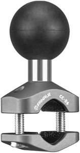 FANAUE Aluminum Alloy Handlebar Clamp Mount U-Bolt Base with 1'' Ball for Rails, Compatible with RAM Mounts B Size Double Socket Arm & Bike Phone Mount Holder