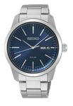 Seiko Solar Men's Watch Stainless Steel Metal Strap SNE525P1