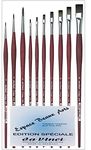 DaVinci ESPACE BEAUX ARTS Synthetic PAINT_BRUSH, Brown-red, for Acrylic, Oil and Gouache